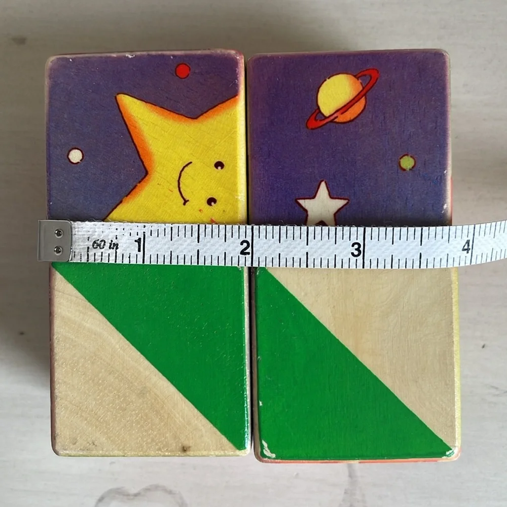 VINTAGE WOODEN BLOCKS PUZZLE